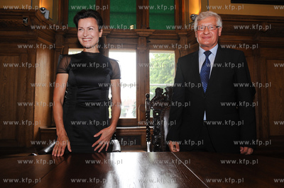 Gdansk. Ratusz Staromiejski. Wreczenie Medali Stolema...