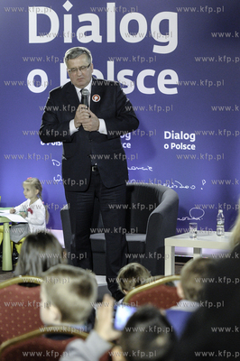 Zamek Gniew. Spotkanie Prezydenta Bronislawa Komorowskiego...