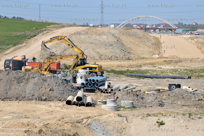 Budowa Obwodnicy Poludniowej Gdanska - wezel Straszyn.06.05.2011Fot....