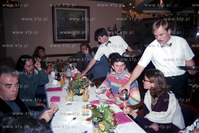 Jacek Wojcicki i Zbigniew Wodecki w barze Ameryka na...
