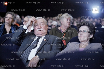 37 Gdynia Film Festival. Nz Lech Walesa z zona Danuta...