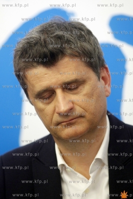 Gdansk. Konferencja prasowa Janusza Palikota i Marka...