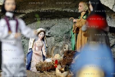 Kosciol sw. Trojcy w Gdansku. Ruchoma szopka. 27.12.2014...