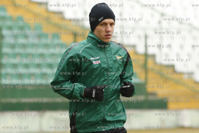 Gdańsk. Stadion przy ul. Traugutta. Trening drużyny...