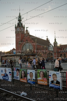 Gdańsk, reklama wyborcza. 16.10.2018 / Fot. Anna Rezulak...