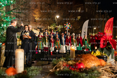 Gdańsk, ul. Długi Targ. Gdańska Wigilia 2024. 22.12.2024...