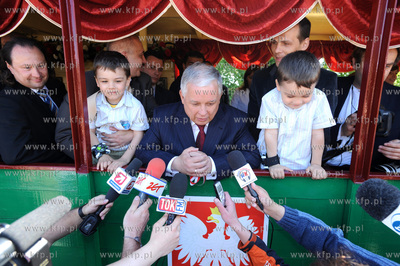 Zachodniopomorskie, Niechorze. Prezydent Lech Kaczynski...