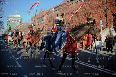 Gdansk. Parada z okazji 93 rocznicy odzyskania przez...