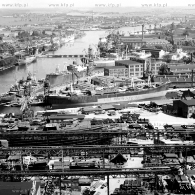 Stocznia Gdańska z lotu ptaka. 1960
Fot. Zbigniew...