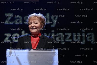 Konwencja PiS w Hali Olivia w Gdansku. n/z prof. Zyta...