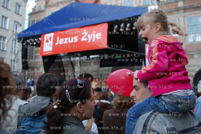 Festyn rodzinny "Katolicy na ulicy" na Długim Targu....
