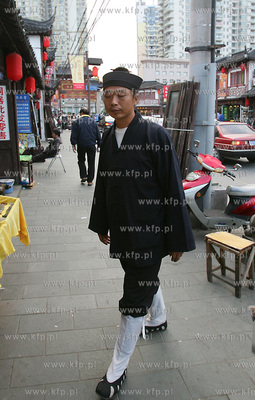 Chiny, Szanghaj. Jedna z dzielnic Szanghaju, Old Town,...