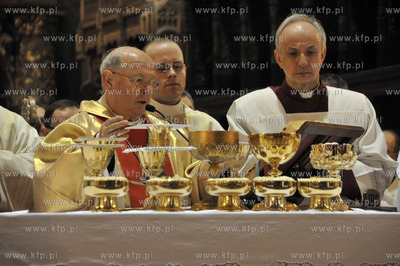 Msza Wieczerzy Panskiej w Wielki Czwartek w bazylice...
