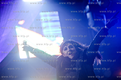 Impreza sylwestrowa na Targu Weglowym w Gdansku. Nz....