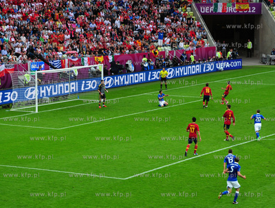 Gdansk, PGE ARENA. Mecz EURO 2012 grupy C, Hiszpania...