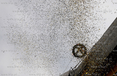 Zawieszenie wiechy na Teatrze Muzycznym w Gdyni. 16.04.2013...