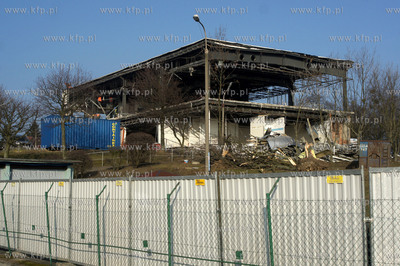 Suchanino. Rozbiorka pawilonu Faworyt przy ul. Noskowskiego....