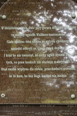 Kolumna Kalska stojąca obok drogi między Węgorzewem...