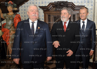 Gdansk, Dwor Artusa. Byly Prezydent Brazylii, Luiz...