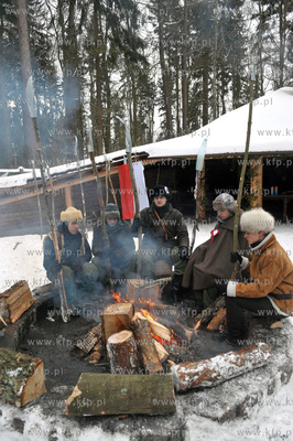 Rekonstrukcja obozu uczestnikow Powstania Styczniowego...