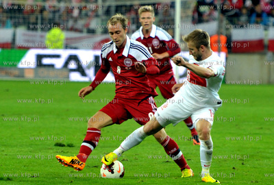 Gdansk. PGE Arena. Mecz towarzyski Polska- Dania. Nz....