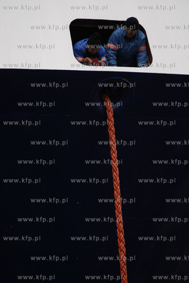 Stocznia Gdansk. Wodowanie specjalistycznego statku...