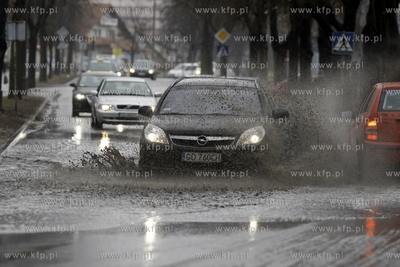 Gdańsk Żabianka. Niedrożna studzienka przyczyną...