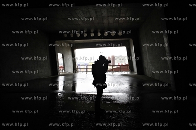 Gdansk. Uroczystość zawieszenia wiechy na budowanym...