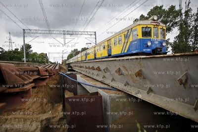 Budowa Drogi Zielonej pod torami PKP i SKM na gdanskiej...