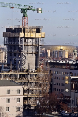 Gdansk. Centrum biurowe Neptun w budowie. 28.12.2012...