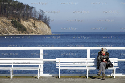 Gdynia Orlowo. Molo. 28.02.2013 fot. Krzysztof Mystkowski...