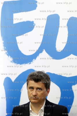 Gdansk. Konferencja prasowa Janusza Palikota i Marka...