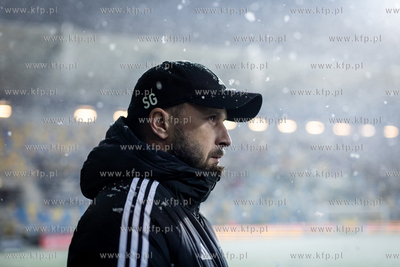 Fortuna 1 Liga. Arka Gdynia - Lechia Gdańsk. Nz. trener...