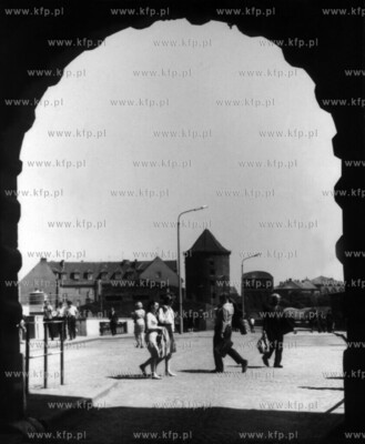 Gdansk, widok z Zielonej Bramy na Zielony Most, ul....