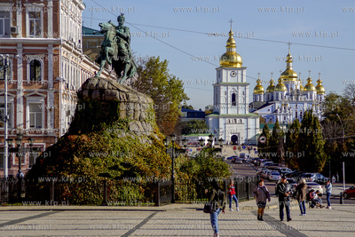Pomnik Bohdana Chmielnickiego w Kijowie. 13.10.2019...