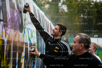 Gdansk. Stadion MOSiR przy ul. Traugutta. Akcja Polska...