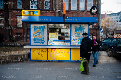 Gdansk. Wrzeszcz. Kolektura Lotto. Kumulacja 40 000...