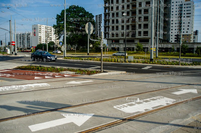 Gdansk. Ostatnie dni budowy linii tramwajowej na Morene....