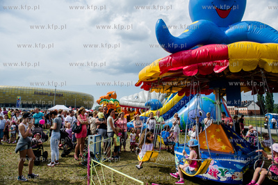 Gdansk. Teren przy Stadione Energa. Festyn Rodzinny...