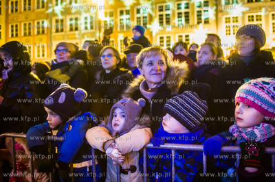 Gdańsk. Przywitanie Swietego Mikolaja oraz zapalenie...
