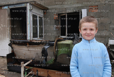 5-letni Sebastian Miszkowski ze wsi Barlomino w gminie...