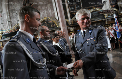 Gdansk. Dwor Artusa. Swieto Policji. Podczas uroczystosci...