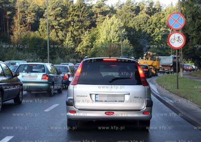Poranny wypadek na ulicy Slowackiego w Gdansku, spowodowal...