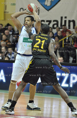 Polska Liga Koszykowki. AZS Koszalin vs Sopot Trefl....