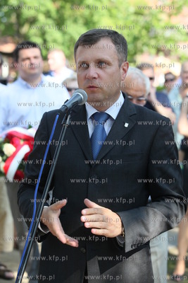 Sopot. Odsloniecie tablicy pamiatkowej honorujacej...