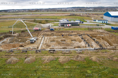 Gdansk, Rebiechowo. Rozbudowa Portu Lotniczego Gdansk...