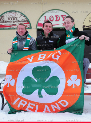 Sopot. Wizyta przedstawicieli kibicow Irlandii You...