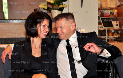 Gdansk. Scandic Hotel. Krzysztof Rutkowski z partnerka...
