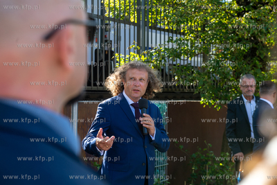 Spacer z radnymi z okazji otwarcia nowego woonerfu...