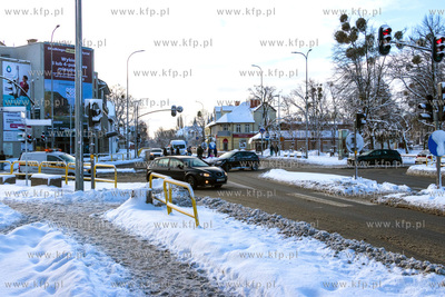 Skrzyżowanie ulic Chopina i Grunwaldzkiej w Pruszczu...